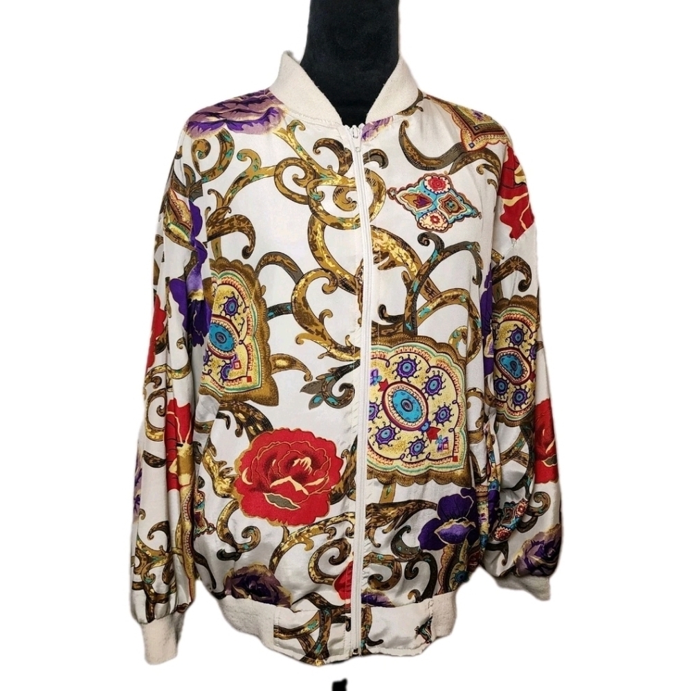 Vintage Avant Garde Floral Design Jacket Size ONE SIZE